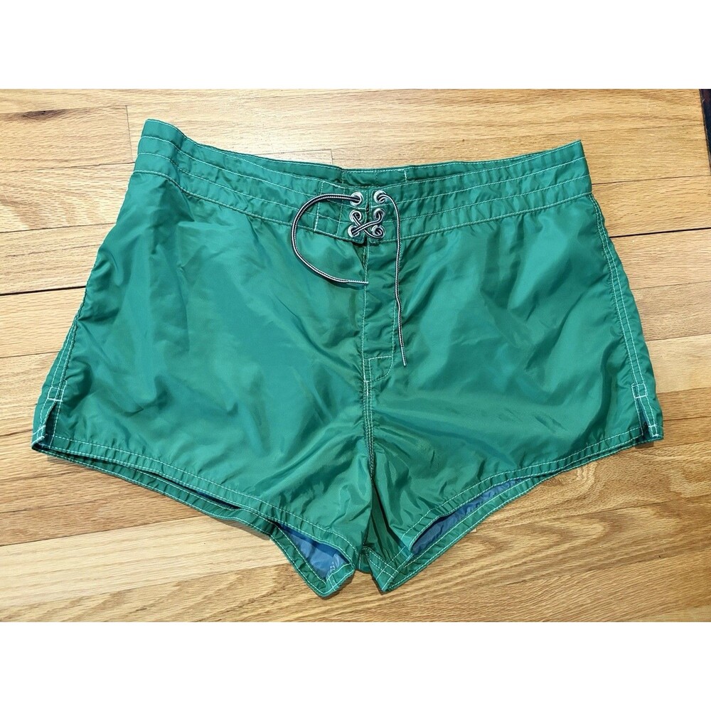Birdwell Beach Britches Mini Board Shorts Women’s Sz 18 Kelly Green Swimwear